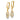 14K Two-Tone Twisted Oval Dangle Earrings for Effortless Chic - Image 1