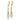 14K Two-tone Polished Diamond-cut Dangle Leverback Earrings - Image 2