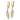 14K Polished and Textured Filigree Leaf Dangle Earrings - Image 1