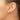 Polished Rose Gold Heart Post Earrings - 8.6mm - Image 3