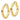 14K Gold Flat Edge Square Tube Hoop Earrings - Image 2