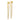 14k Polished and Twisted Bars with Chain Front and Back Post Earrings - Image 1