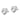 14K White Gold Diamond-Cut Heart Post Earrings - Image 1