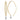 14k Two-Tone Wire-Wrapped Dangle Threader Earrings with Diamond-Cut Detail - Image 1