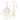 14k Two-tone Diamond-cut Graduated Square Drop French Hook Earrings - Image 5
