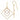 14k Two-tone Diamond-cut Graduated Square Drop French Hook Earrings - Image 7