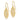14k Polished Flower in Oval Frame Dangle French Hook Earrings - Image 2