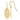 14k Polished Flower in Oval Frame Dangle French Hook Earrings - Image 6