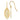 14k Polished Flower in Oval Frame Dangle French Hook Earrings - Image 5