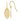 14k Polished Flower in Oval Frame Dangle French Hook Earrings - Image 7