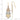 14k Tri-Color Filigree Dangle Earrings with Diamond-Cut Detail - Image 3