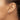 14k White Gold 6mm Diamond-cut Puffed Ball Post Earrings - Image 3