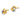 14k Two-tone 7mm Polished Love Knot Post Earrings - Image 2