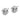 14k White Gold Polished Double Love Knot Earrings - Image 2