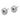 14k White Gold 10mm Polished Love Knot Post Earrings - Image 2