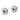 14k White Gold 9mm Polished Textured Triple Love Knot Post Earrings - Image 2