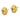 14k Yellow Gold Love Knot Post Earrings - Polished & Textured Elegance - Image 2