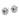 14k White Gold Triple Love Knot Post Earrings - Polished & Textured - Image 2