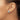14k White Gold Triple Love Knot Post Earrings - Polished & Textured - Image 3