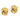 14k Gold Love Knot Stud Earrings - Polished Finish - Image 2