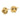 14k Yellow Gold Triple Love Knot Earrings - Polished & Textured - Image 2
