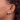 14k White Gold Double Love Knot Earrings - Polished & Textured Design - Image 3