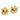 14k Yellow Gold Textured Double Love Knot Earrings - Image 2