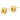 Gold knot earrings on a white background