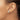 14k White Gold Plumeria Post Earrings with Diamond-Cut Finish - Image 3