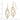 14K Two-Tone Twisted Polished Dangle French Hook Earrings - Image 3
