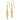 14k Brushed Pointed Oval Dangle French Hook Earrings - Image 1