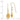 14k Two-Tone Diamond-cut Pierced Teardrop Dangle French Hook Earrings - Image 3