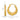 14k Gold Scalloped Heart Hollow Hoop Earrings - Image 3