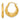 14k Gold Scalloped Heart Hollow Hoop Earrings - Image 1