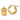 14k Polished Diamond-cut with Cut Out Floral Design Double Hoop Earrings - Image 1