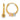 Rose Gold & White Rhodium Polished 3-Bead Endless Hoop Earrings - Image 1