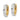 14k Two-Tone Round Hinged Hoop Earrings - Modern Everyday Style - Image 1