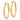 14k Gold Oval Tube Hoop Earrings - Chic and Modern Statement Style - Image 1