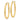 14k Gold Polished Oval Hoop Earrings - Trendy Statement Style - Image 1