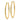 14k Gold Oval Tube Hoop Earrings - Modern Statement Jewelry - Image 1