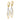14k Two-tone Diamond-cut Dangle Leverback Earrings - Image 2