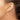 14k White Gold Diamond Cut Square Hoop Earrings - Image 2