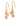 14K Two-Tone Plumeria Dangle Earrings for Effortless Style - Image 1