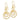 14k Gold Textured Circle Dangle Earrings for Effortless Style - Image 1