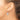 14k White Gold Textured Puffed Teardrop Dangle Earrings - Image 2