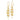 14k Gold Diamond-Cut Chandelier Dangle Earrings - Image 1