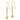 14k Tri-Color Teardrop Dangle Earrings with Diamond-Cut Beads - Image 1