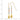 14k Tri-Color Teardrop Dangle Earrings with Diamond-Cut Beads - Image 3