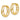 14k Greek Key Hinged Hoop Earrings - Image 1