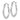 14K White Gold Diamond-Cut Hollow Hoop Earrings - Modern Chic Style - Image 1